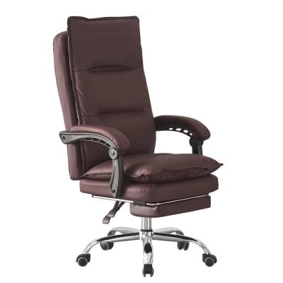 Ghế làm việc da PU màu nâu ngả lưng có gác chân: SG - 5173 - $hienthicat